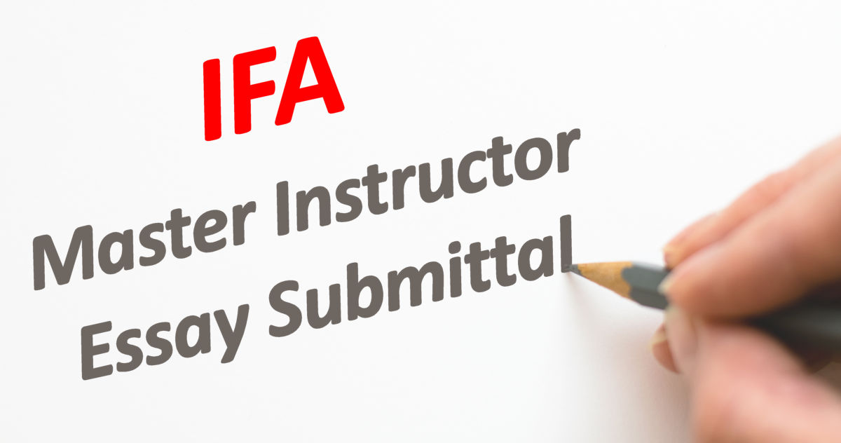 Master Instructor Essay Submittal