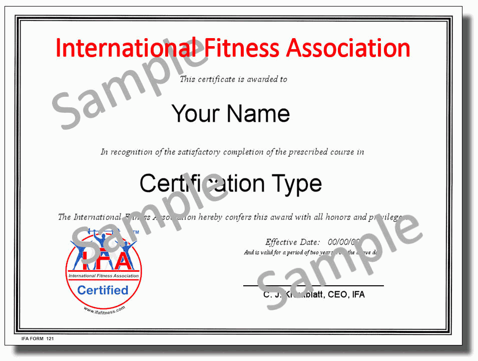 Instructor Certificate